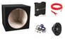 KICKER 43C154 Comp 15" 600 Watt Car Subwoofer+Amplifier+Amp Kit+Sealed Sub Box Image 1