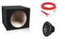 Kicker 43CVR124 COMPVR 800w 12" Subwoofer + Sealed Sub Box Image 1