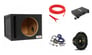 KICKER 44CWCS104 CompC 10" 500w Sub + Free Vented Box + Amp and Wire Kit Image 1