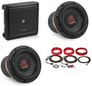 Alpine MRV-F300 Amplifier + (2) Massive Audio 6.5" Subwoofers + Belva Amp Kit Image 1