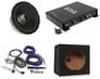 Hifonics HFX12D4 Sub + Boss Monoblock Amp + Scosche Sealed Enclosure + Amp Kit Image 1