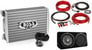 Kicker 43TCWRT124 1000W 12" 4-Ohm Shallow Subwoofer+Box+Amplifier+Free Amp Kit Image 1