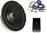 NVX VADM2 Amplifier + Hifonics 400W RMS 12" Subwoofer + Amp Kit Image 1