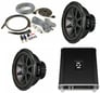 NVX VAD8402 Amplifier + (2) Kicker 12" Subwoofers + Belva Bak42BK Image 1
