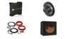 Kenwood KFC-W112S 12" Sub + 400W 2-Channel Amp + Sealed Enclosure + Amp Kit Image 1