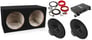 2 Pioneer TS-W126M 12" 1300W Subwoofers + Dual Sub Box + Amp and Wiring Kit Image 1