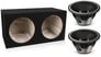 (2) Infinity KAPPA 1200W Subwoofers with Dual Subwoofer Enclosure Image 1