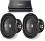 2) Kicker 43CWR102 CompR 10" 1600 Watt Car Subwoofers+43CXA1200.1 Mono Amplifier Image 1