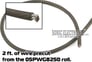 PRECUT 2 ft. - Kicker 8 AWG Gray Power/Ground Wire from 05PWG8250 Roll Image 1