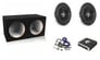 (2) Rockford Fosgate Prime R2D4-10 + Sealed Subwoofer Box + Amplifier + Amp Kit Image 1