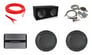 (2) Polk Audio DB1242SVC 12&rdquo; 2220w Subwoofers+Vented Box+Mono Amplifier+Amp Kit Image 1