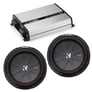 JL Audio JX1000/1D with 2 Kicker 43CWR122 Subwoofers Image 1