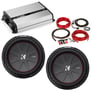 JL Audio JX1000/1D with 2 Kicker 43CWR122 Subwoofers + Amp Kit Image 1