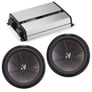 JL Audio JX1000/1D with 2 Kicker 43CWR84 Subwoofers Image 1