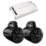 Power Acoustik MSA4‐1300D with (4) Boss Marine Tower Speakers Image 1