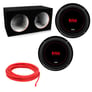 (2) Boss Audio CXX104DVC 10" 2000 Watt Car Subwoofers + Sealed Sub Enclosure Image 1