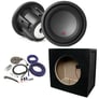 Alpine R-W12D4 with Free Sealed 12" Enclosure and Amp Wiring Kit Image 1