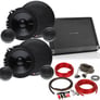 Alpine BBX-F1200 Amplifier + (2-Pairs) Rockford 6.5" Speakers + Amp Kit Image 1