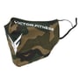 (10-Count) Victor Fitness VM25WC Green-Brown Camo Reusable Cloth Face Mask Image 3