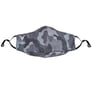 (10-Count)Victor Fitness VM25BKC Black & Dark Gray Camo Cloth Reusable Face Mask Image 5