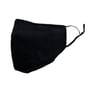 (5-Count) XRGO XM25BK Plain Black Cloth Reusable Face Masks + 10 PM.2 Filters Image 3