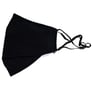 (5-Count) XRGO XM25BK Plain Black Cloth Reusable Face Masks + 10 PM.2 Filters Image 4