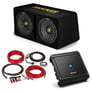 Alpine MRV-M500 Amplifier + Kicker CompC DCWC122 (44DCWC122) + Amp Kit Image 1