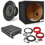 Kicker 43CVT122 with Sealed Box + Amplifier + Amp Kit Image 1