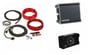 Kicker 48CDF104 + Kicker CXA400.1 (46CXA4001) + 8 Gauge Amp Wiring Kit Image 1