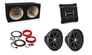 JVC KS-AX5102 +(2) Kicker Comp C124 Subs + Dual Subwoofer Enclosure + Amp Kit Image 1