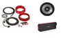 Cerwin-Vega VCU81 + JBL Stage1210 Subwoofer + 8 Gauge Amp Kit Image 1