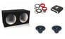 (2) Power Acoustik MOFOS-10D2 + Autotek TA12502 + Amp Kit and Enclosure Image 1