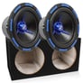 Power Acoustik MOFOS-12D4 12" MOFO Subwoofer + Dual 12" Sealed Enclosure Image 1