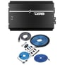 DS18 EXL-P2500X1D + Premium NVX XKIT02 1/0 Gauge Amp Kit Image 1