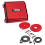 DS18 S-1500.4D/RD + Belva BAK44 4 Gauge Amp Wiring Kit Image 1