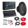 Alpine ILX-W650 + KTA-200M Amplifier + S-W12D2 Subwoofer + Wiring Kit Image 1