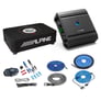 Alpine RS-SB10 + Alpine S-A60M + Amplifier Wiring Kit Image 1