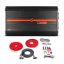 DS18 SXE-4000.4D/BK with Belva 4 Gauge Amp Kit Image 1