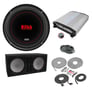 (2) Boss Audio CXX104DVC 10" 2000w Subwoofers+Vented Box+Mono Amplifier+Amp Kit Image 1