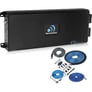 Massive Audio E4 Amplifier + NVX 1/0 Gauge Amp Wiring Kit Image 1