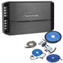 Rockford Fosgate Punch P600X4 with Amplifier Wiring Kit Image 1