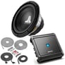 JL Audio 10W0v3-4 10" Subwoofer + Alpine MRVM500 Amplifier + Amp Kit Image 1