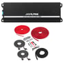 Alpine KTP-445A with Belva 8 Gauge Amp Kit Image 1