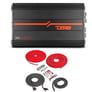 DS18 SXE-3000.4D/BK (Black) with Belva 4 Gauge Amp Kit Image 1