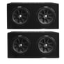 Kicker 12 Inch 600 Watt Comp Dual Car Audio Loaded Ported Enclosure (2 Pack) Image 1