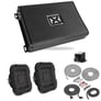 NVX VAD8402 Amplifier + (2) Kicker 8" Square Subwoofers + Belva Amp Kit Image 1