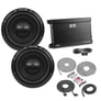 (2) Alpine W10S4 10" Bass Subwoofers + Belva 3000W Amplifier + 4 Gauge Amp Kit Image 1
