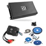 NVX VAD10004 v2 Amp, XFLOC4 Line Output Converter and XKIT44 4 Gauge Amp Kit Image 1