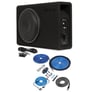 NVX QB12SPA Amplified Subwoofer Enclosure and XKIT82 Amp Kit Image 1