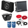 Kicker 10" Subwoofer (43TC104) + Amplifier (46CXA4001T) w/ Free Amp Install Kit Image 1
